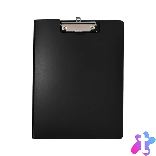 Felírótábla fedeles extra merev A4, PP Bluering® fekete