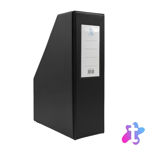 Iratpapucs 9cm, PVC lapraszerelt Bluering®, fekete