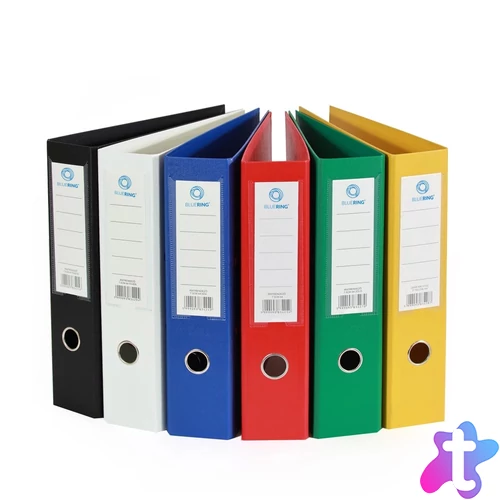 Iratrendező A4, 7,5cm, két oldalt PP borítás, Bluering® Premium zöld