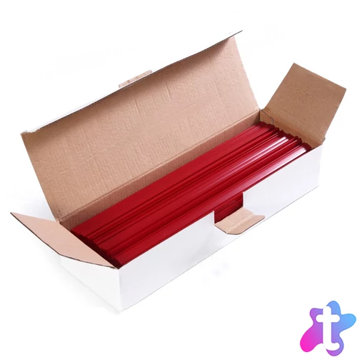 Iratsín 4mm, 100 db/doboz, Bluering® piros