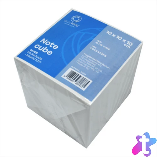 Kockatömb ragasztott, 10x10x10cm, Bluering® fehér