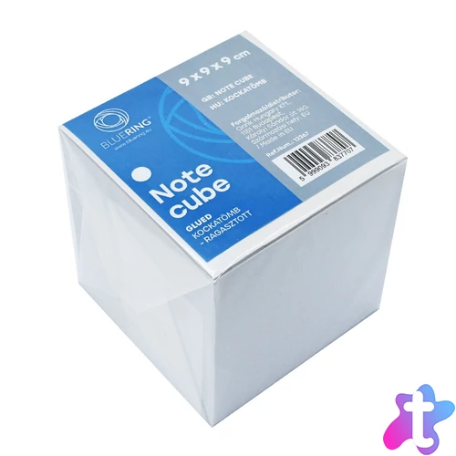 Kockatömb ragasztott 9x9x9cm, Bluering® fehér