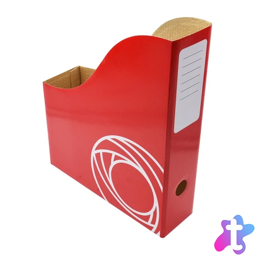 Iratpapucs 8cm, mikrohullámú karton Bluering®, piros