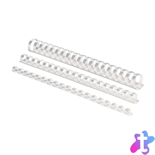 Spirál műanyag 6mm, 100 db/doboz, Bluering®, fehér