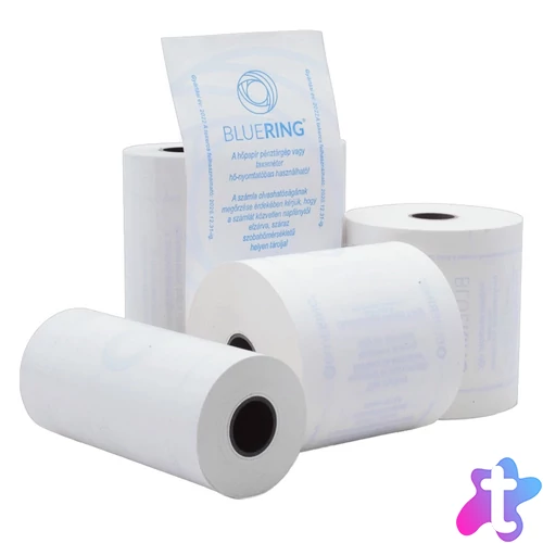 Hőpapír 57 mm széles, 13fm hosszú, cséve 12mm, 10 tekercs/csomag, ( 57/35 ) BPA mentes Bluering®