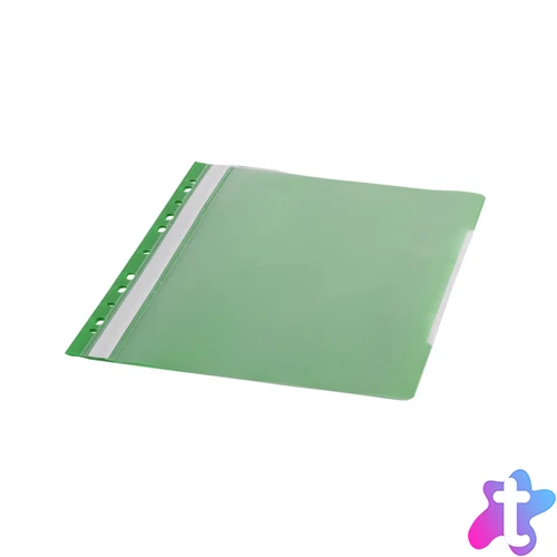 Gyorsfűző lefűzhető A4, PP 11 lyukkal Bluering® zöld