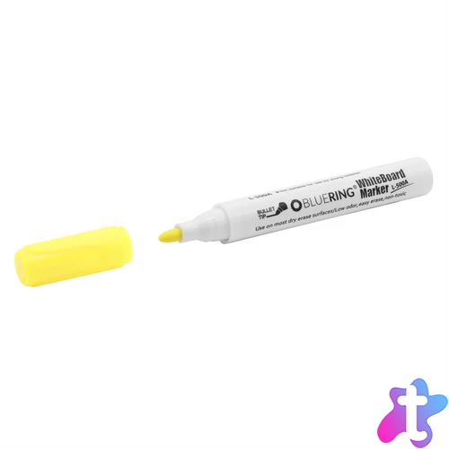 Táblamarker kerek test Bluering® neon sárga