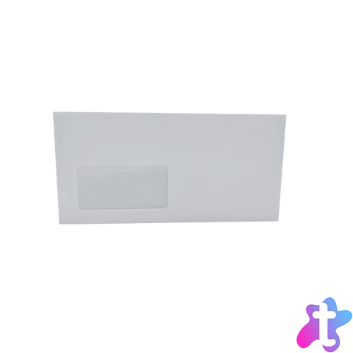 Boríték LC6/5 enyvezett külső záródású bal ablakos 45x90mm 114x229mm B20A15 Bluering®