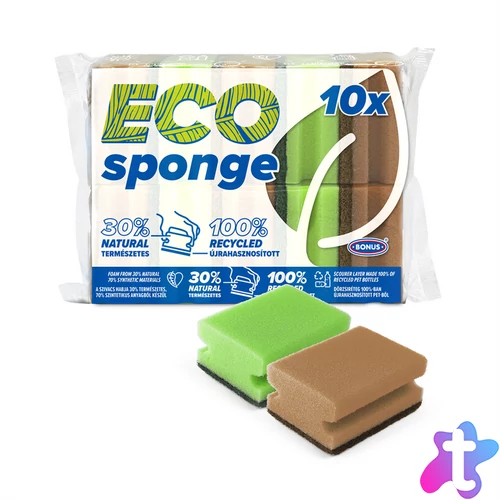 Mosogatószivacs 10 db/csomag formázott Bonus B323