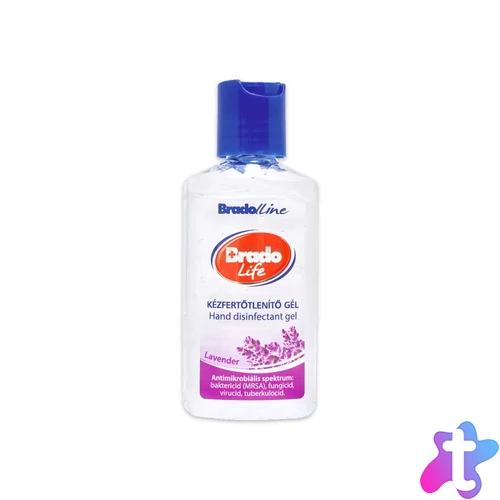 Kéz- és bőrfertőtlenítő gél 50 ml Bradolife levendula