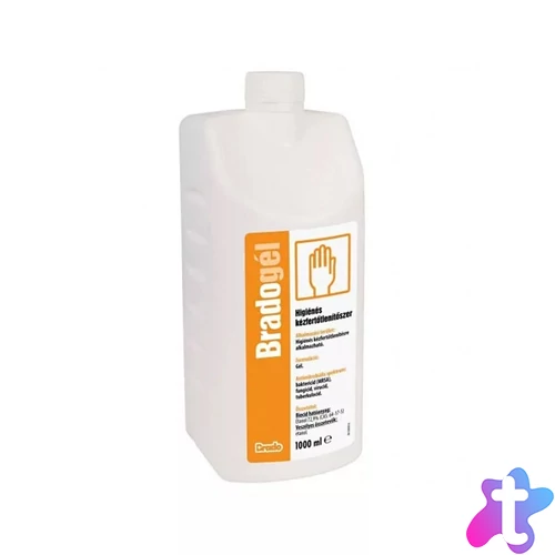 Kézfertőtlenítő 1 liter Bradogel