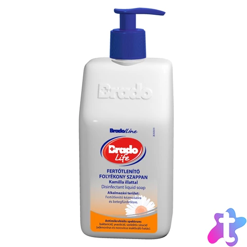 Folyékony szappan fertőtlenítő hatással pumpás 350 ml BradoLife kamilla