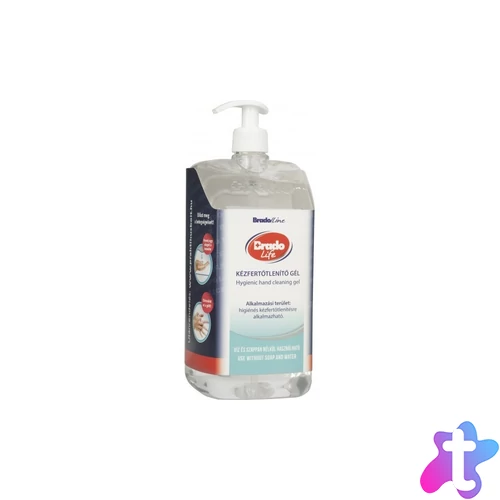 Kéz- és bőrfertőtlenítő gél pumpás 1,5 liter Bradolife
