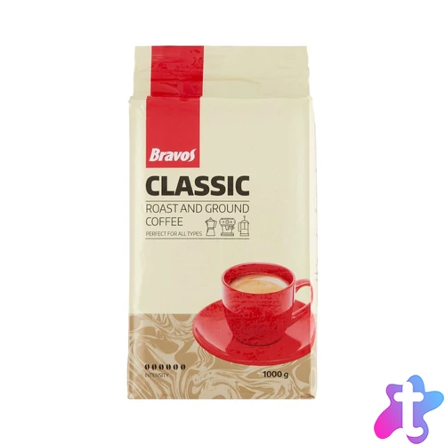 Kávé őrölt, 1000g, Bravos Classic