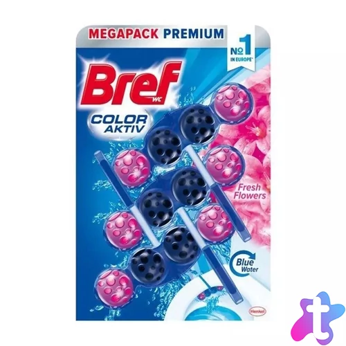 WC illatosító golyós 3 x 50 g Color Aktiv Bref Fresh Flowers