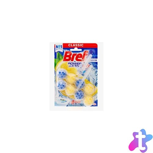 WC illatosító 2 x 50 g golyós Power Aktiv Bref Lemon