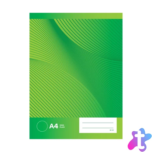 Füzet iskolai A4, 32lap, sima 80-32 BS