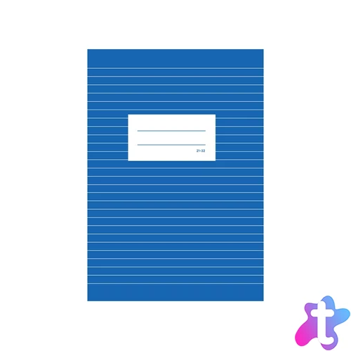 Füzet iskolai A5, 32lap, vonalas 21-32 4-8 osztályos BS