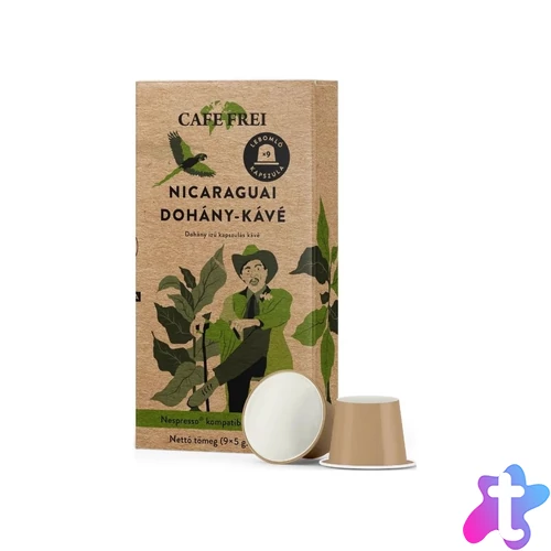 Kávékapszula, Nespresso kompatibilis, Cafe Frei Nicaraguai dohány 9db kapszula