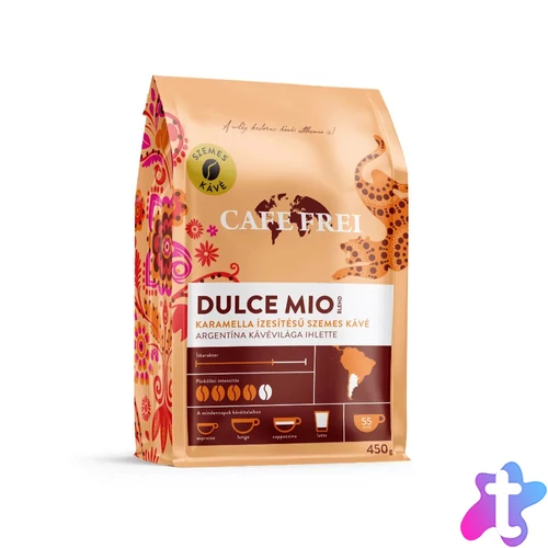 Kávé szemes, 1000g, Cafe Frei Dulce Mio, karamellás