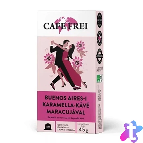 Kávékapszula, Nespresso kompatibilis, Cafe Frei Buenos Aires-i karamella bíbor maracujával  9+1db kapszula
