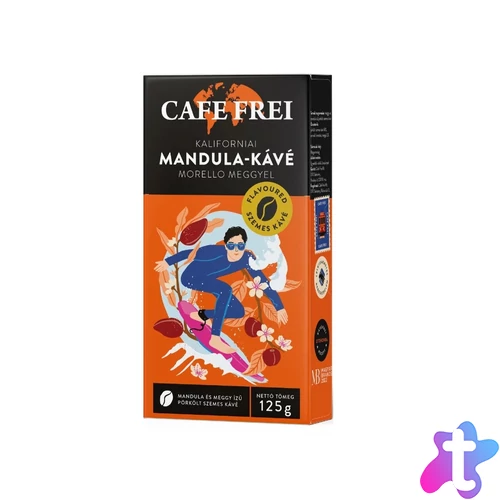 Kávé szemes, 125g, Cafe Frei Kaliforniai mandula morello meggyel