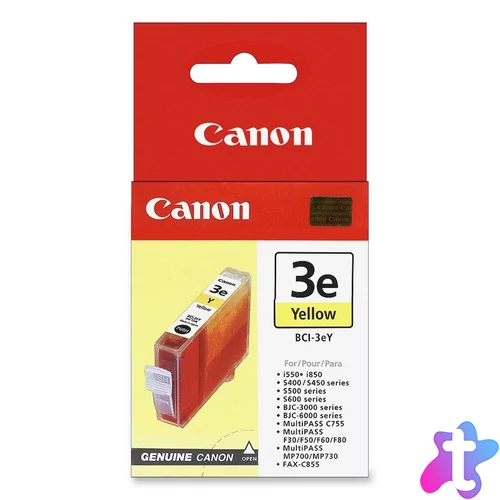 Canon BCI3E tintapatron yellow ORIGINAL leértékelt