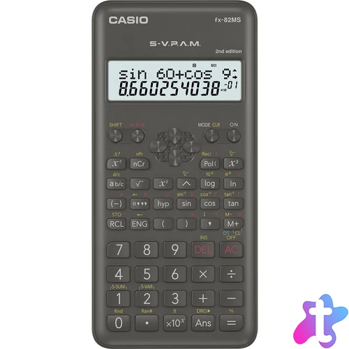 Számológép tudományos 240 funkciós Casio FX 82 MS 2E fekete