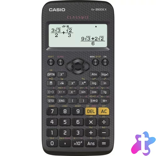 Számológép tudományos 379 funkciós Casio FX 350 CE X fekete