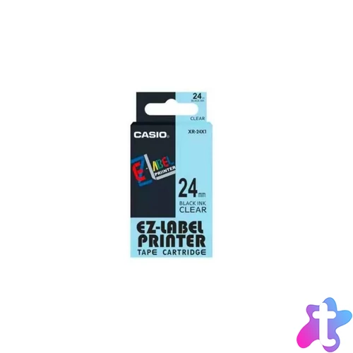 Feliratozógép szalag XR-24X1 24mmx8m Casio fekete