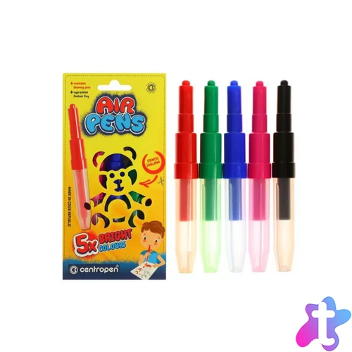 Filctoll fújós készlet Centropen AIRPENS 1500 Bright 5 klf. szín