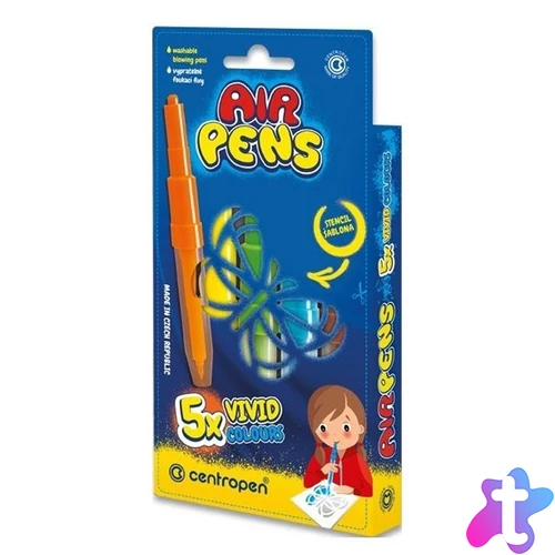 Filctoll fújós készlet Centropen AIRPENS 1500 Vivid 5 klf. szín