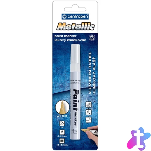 Lakkmarker 1,5-2,5mm, kerek hegy Centropen 9210 fehér