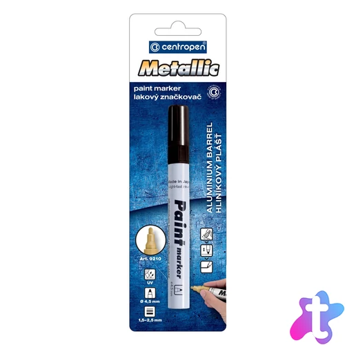 Lakkmarker 1,5-2,5mm, kerek hegy Centropen 9210 fekete