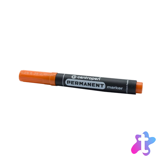 Alkoholos marker 2,5mm, kerek hegyű, Centropen 8566, narancs