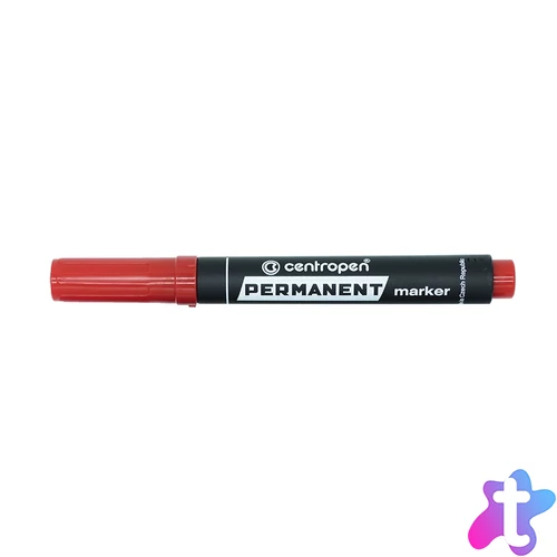 Alkoholos marker 1-4,6mm, vágott hegyű, Centropen 8576 piros