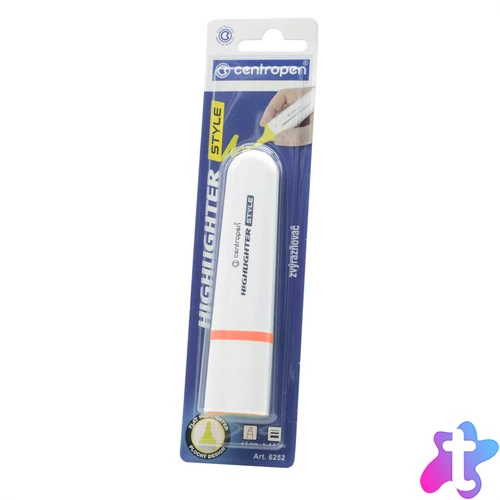 Szövegkiemelő 1-4,6mm, vágott hegyű, Centropen 6252 neon narancs