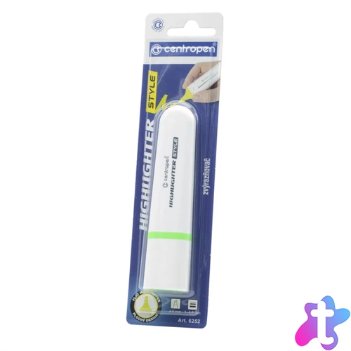 Szövegkiemelő 1-4,6mm, vágott hegyű, Centropen 6252 neon zöld