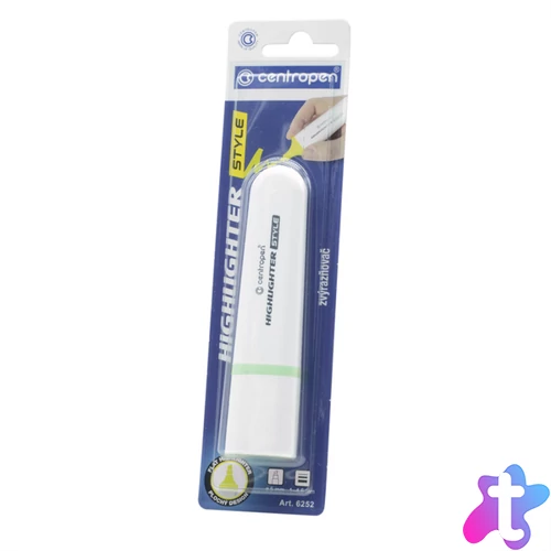 Szövegkiemelő 1-4,6mm, vágott hegyű, Centropen 6252 pasztellzöld