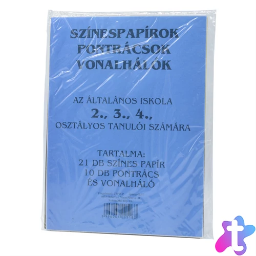 Színes papírok, pontrácsok 2-4.o.