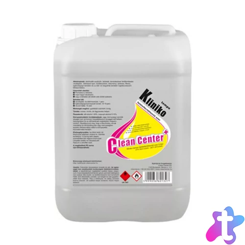 Kéz- és bőr- és felületfertőtlenítő 5 liter Kliniko-Tempo_Clean Center