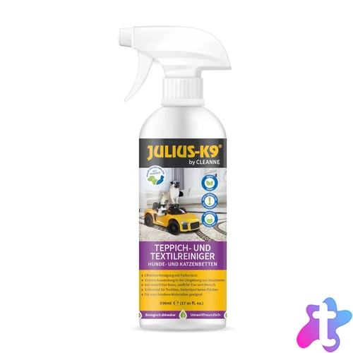 Kisállat fekhely- és kárpittisztító szórófejes 500 ml Cleanne Julius-K9