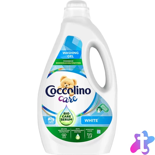 Mosógél 1,8 liter (45 mosás) fehér ruhákhoz Coccolino Care White