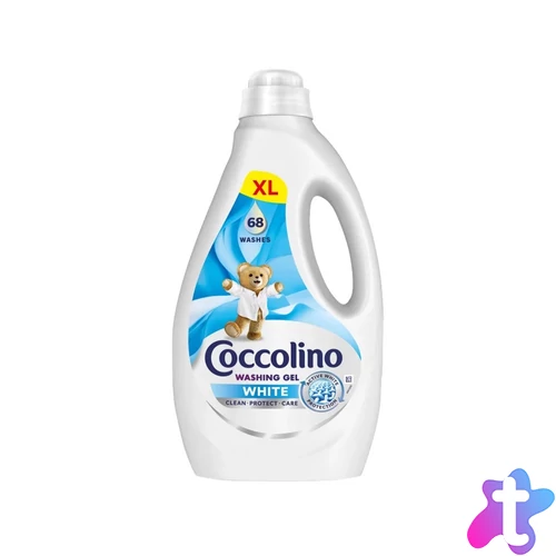 Mosógél 2,72 liter (68 mosás) fehér ruhákhoz Coccolino Care