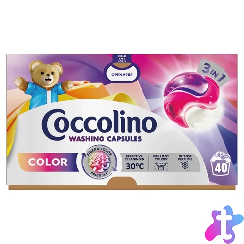 Mosókapszula 40 db/doboz Coccolino Color 3in1 Care