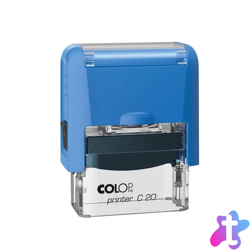 Bélyegző C20 Colop kék átlátszó ház/kék párna