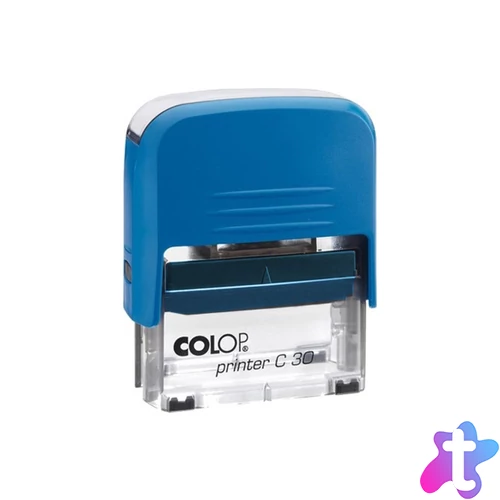 Bélyegző C30 Colop kék átlátszó ház/kék párna