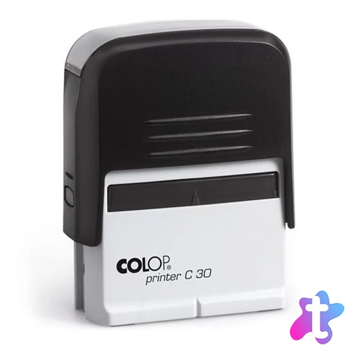 Bélyegző C30 Colop fekete ház/kék párna