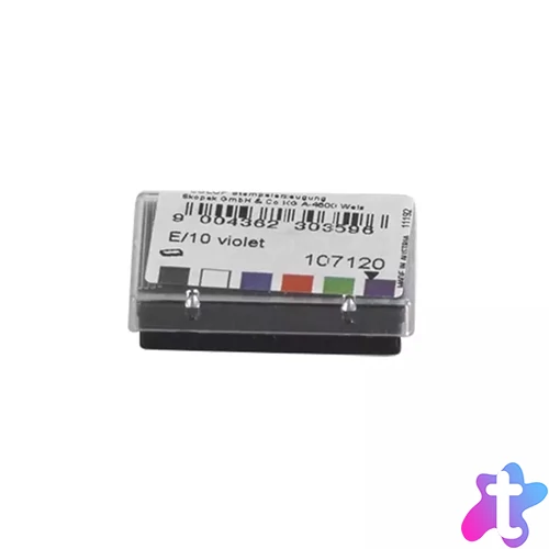 Bélyegző cserepárna, E/10 Colop lila