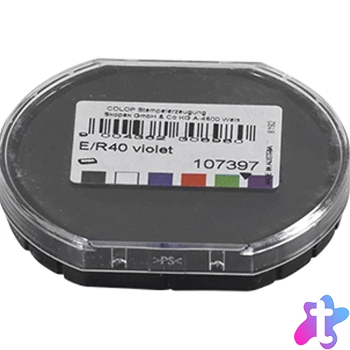Bélyegző cserepárna, E/R40 Colop lila